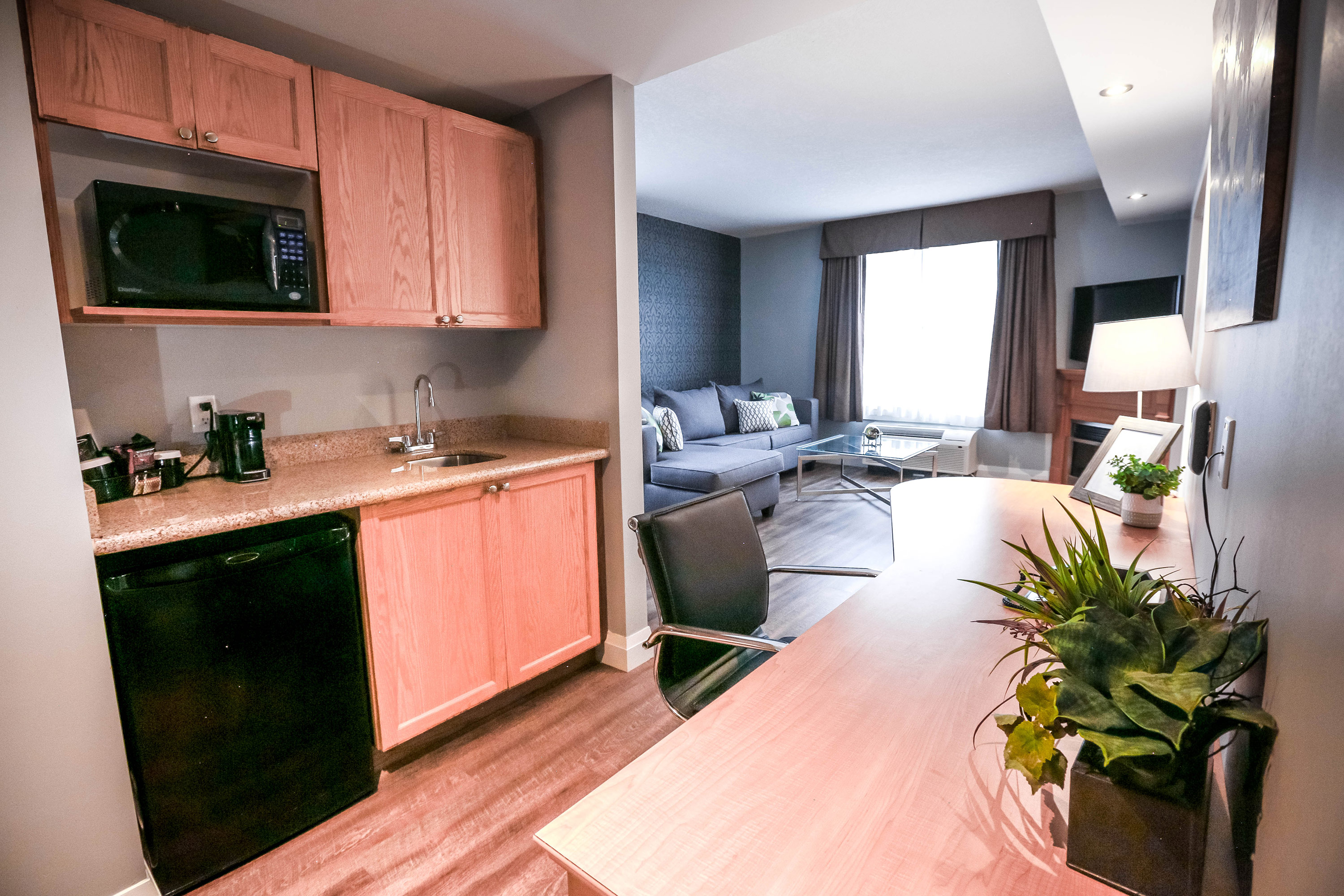 Presidential Suite - Kitchenette with Living Room View