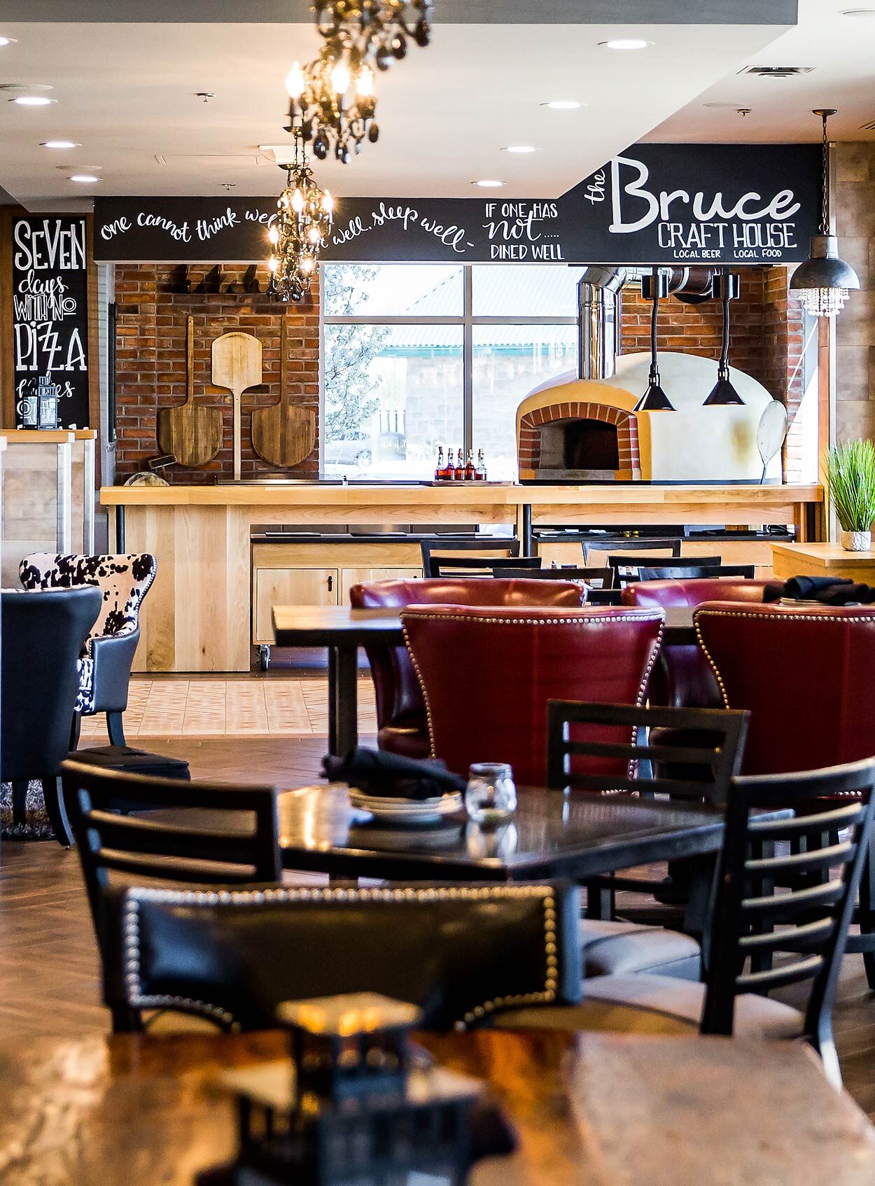 Inside Bruce Craft House Restaurant