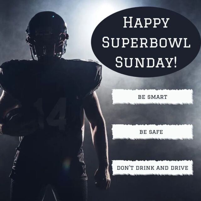 Happy Superbowl Sunday! Who are you cheering for?? We hope everyone has a fun and safe time!!
