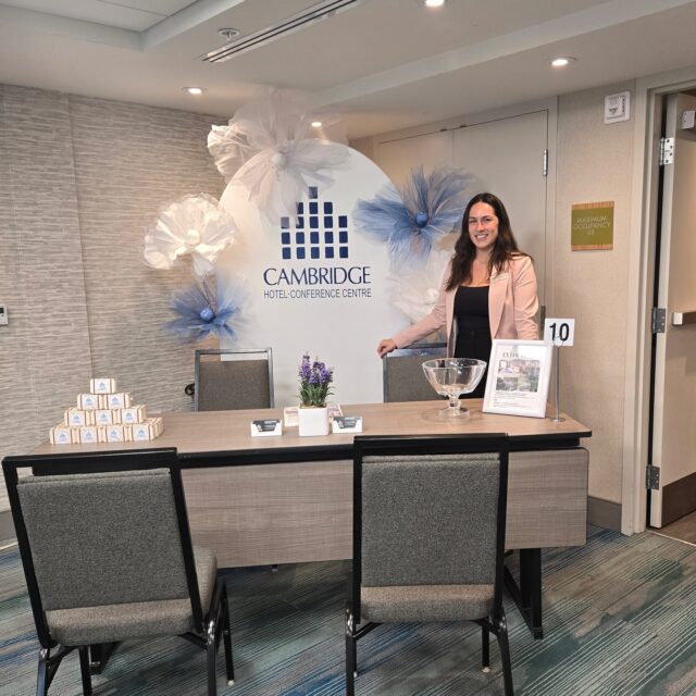📍Venue series: Cambridge-Kitchener-Waterloo Edition  Here’s a peek at our stunning booth setup from today’s event — showcasing timeless style and unforgettable celebrations. ✨💫